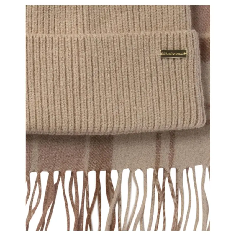 BARBOUR Aubrey Beanie & Scarf Gift Set-4