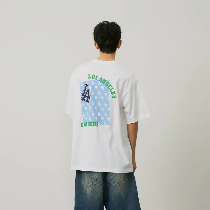MLB MONOGRAM Collection Los Angeles Dodgers SS24 T Shirt Unisex Ivory-2