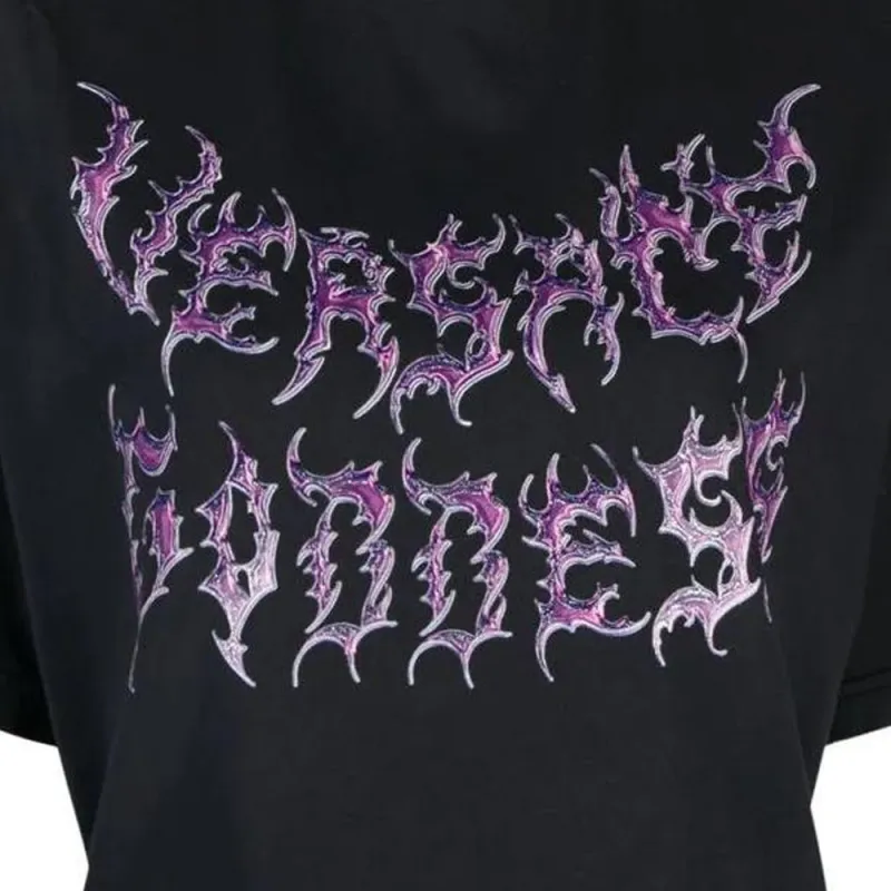 VERSACE Goddess Logo T Shirt 'Black'-4