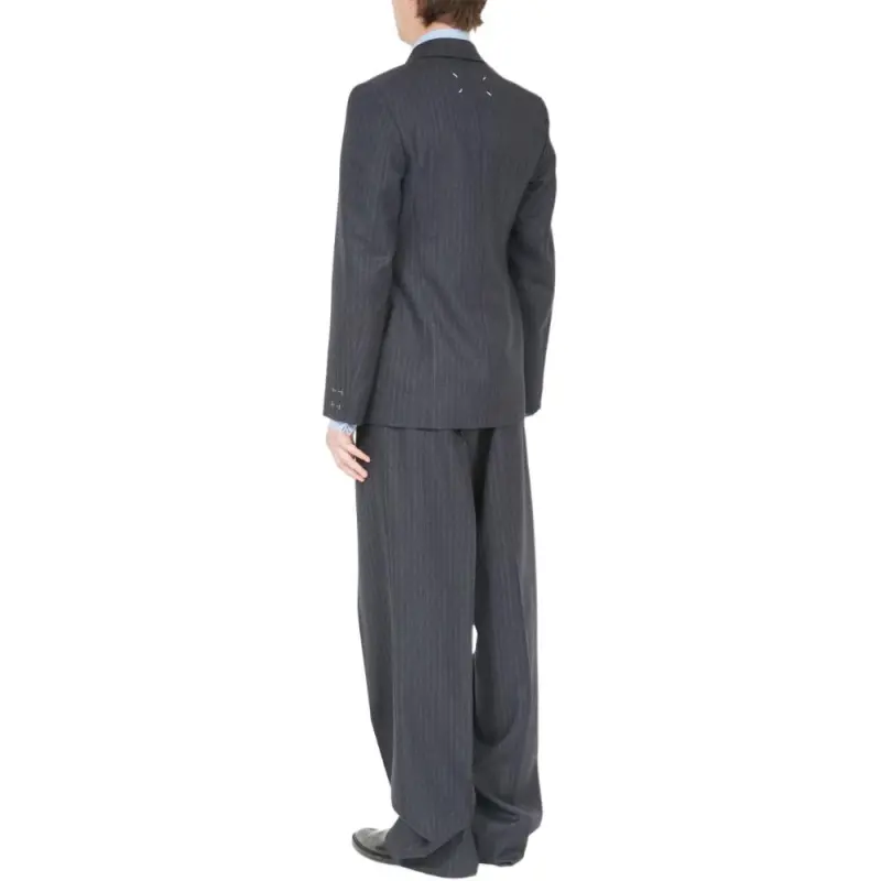 Maison Margiela Barathea Striped Tailored Blazer-3