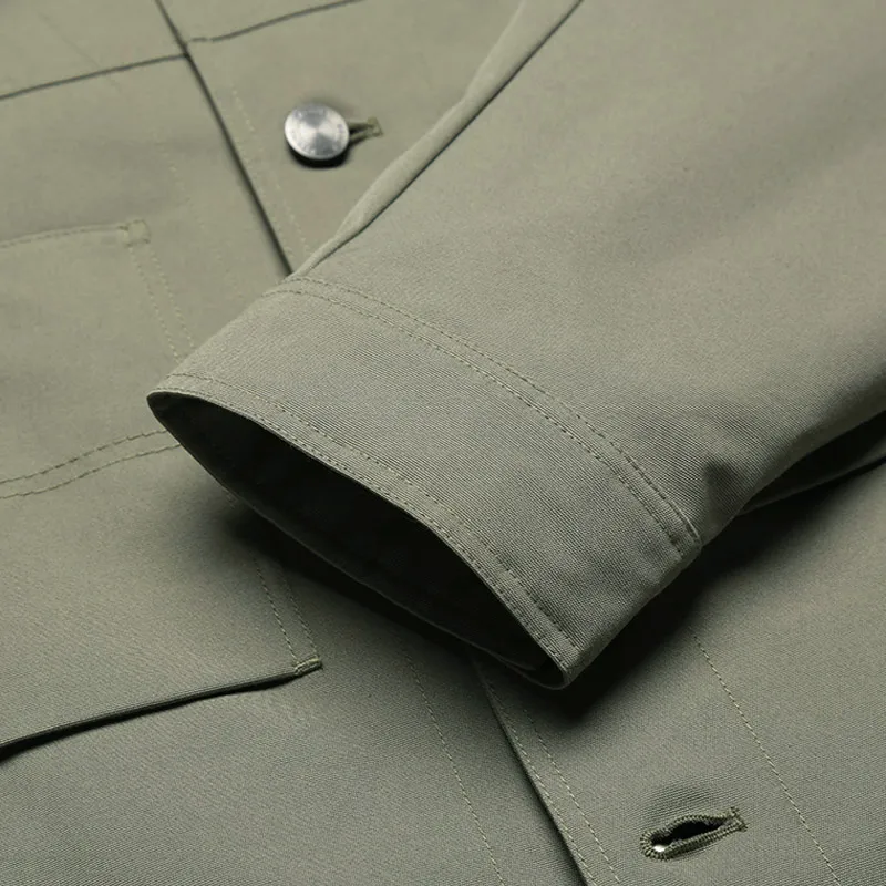 Zzegna Jackets Men Light Army Green-3