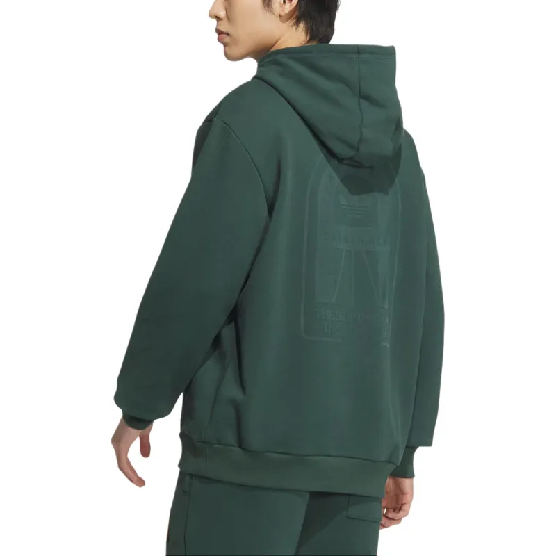 Adidas Originals GRAPHIC HOODIE Sweatshirt Men's Mineral Green-2