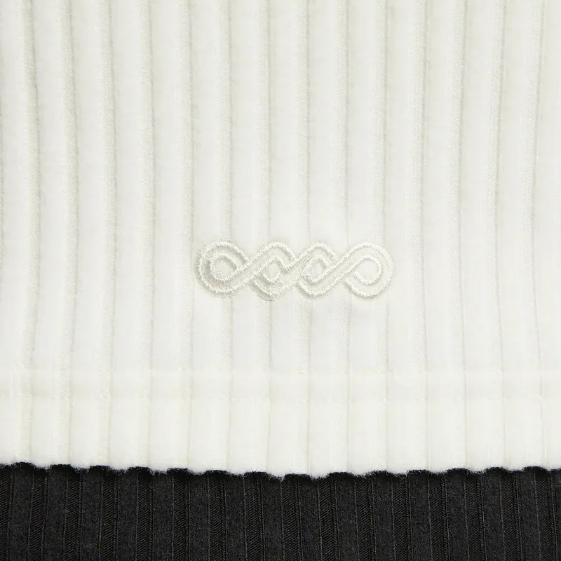 Nike Sportswear Chill Rib Crop Tops Women's Sail White-3