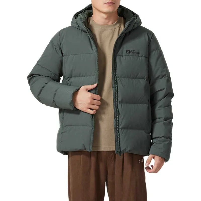 Jack Wolfskin City Outdoor Collection Down Jacket Men's Green-1
