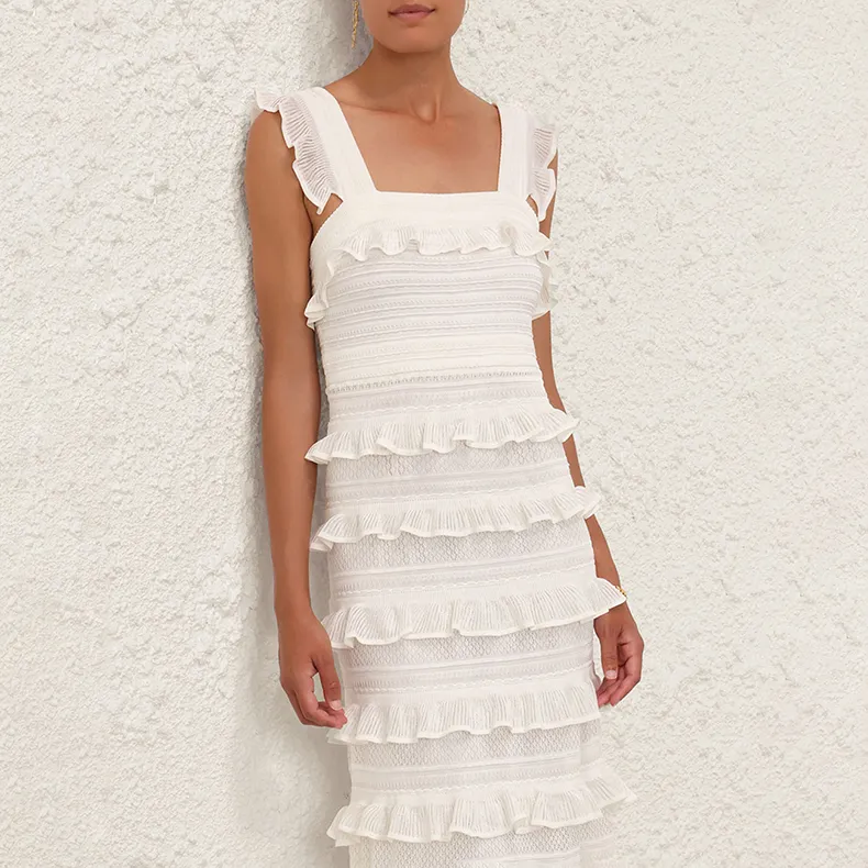 Zimmermann Kaleidoscope Ruffled Midi Dress-5