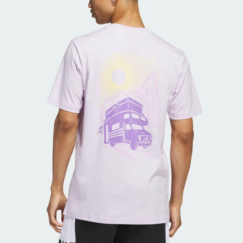 Adidas Free Shipping With AdiClub Jet Set Camper Graphic Tee-2