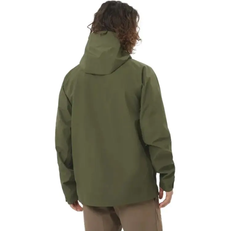 SALOMON OUTLINE SS25 Jacket Men's Ink Bamboo Green-2