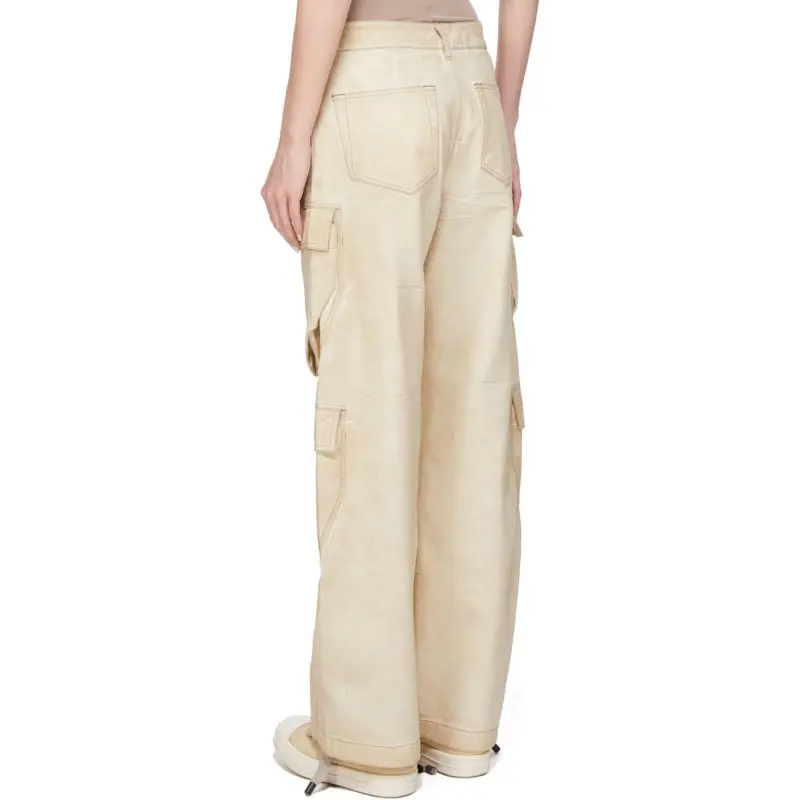Rick Owens DRKSHDW SS25 Jeans Women's Parchment Paper-1