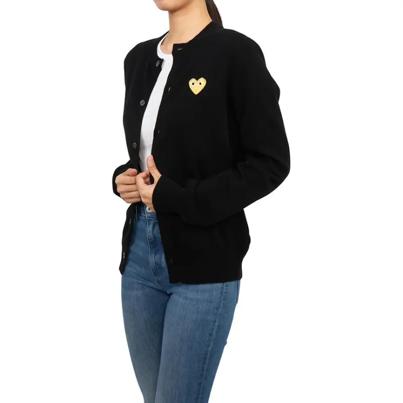 CDG Play Sweaters Women's Black-3