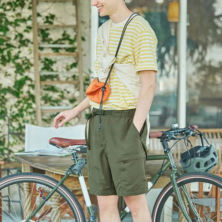 UNIQLO Casual Shorts Unisex Dark Olive-3