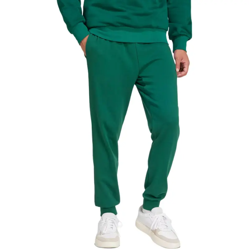 Adidas ESSENTIALSSportswear FW24 Cozy French Terry Joggers Athletic Trousers Men's Preppy Green Black-1
