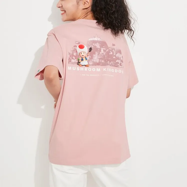 UNIQLO UNIQLO X Super Mario SS23 T-Shirt Unisex Pastel Pink-3
