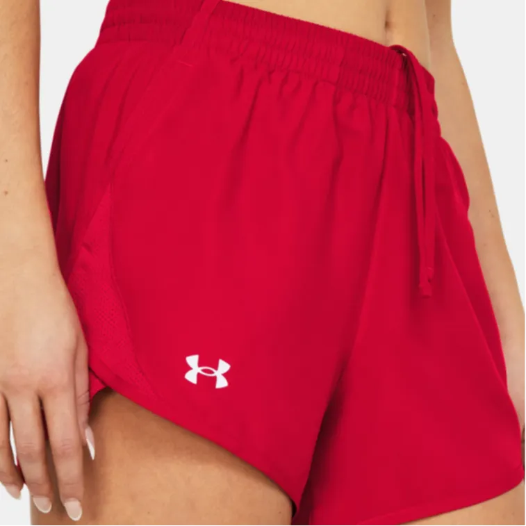 Under Armour UA Fly-By Casual Shorts Women's Red-5
