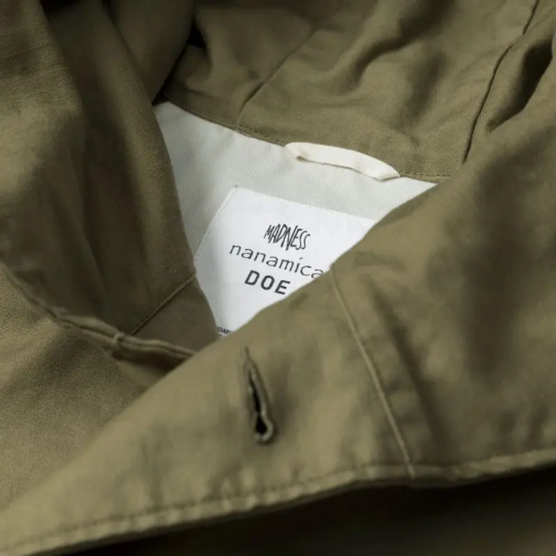 Nanamica Waterproof And Windproof Windbreaker Jacket Unisex Army Green-3