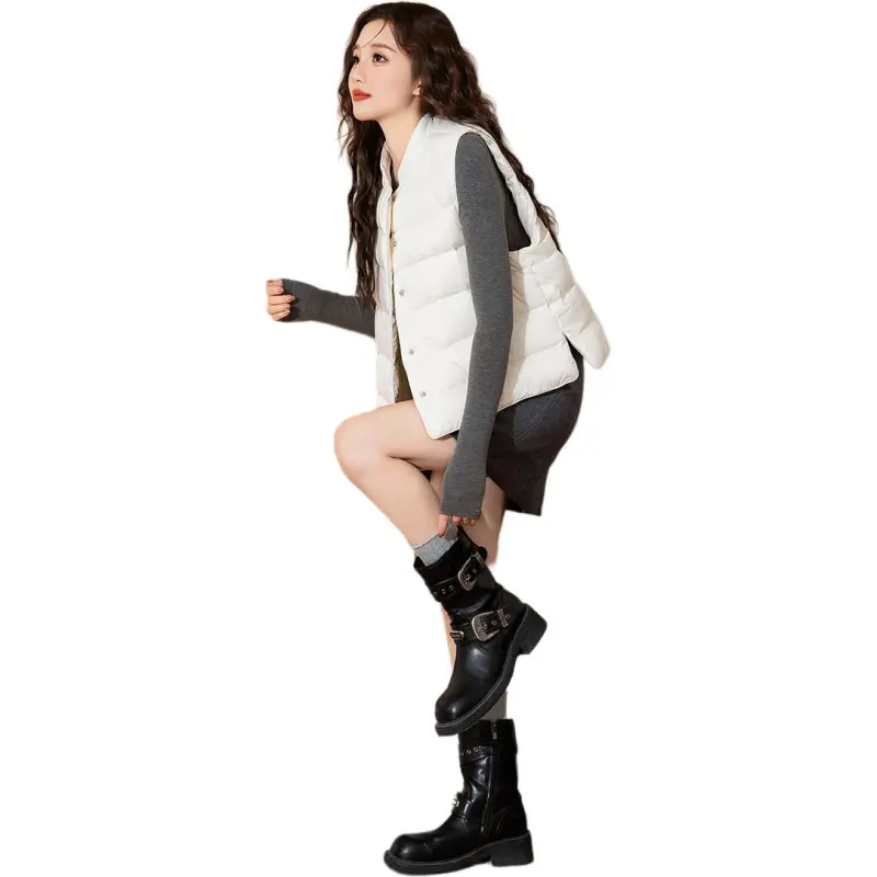 Tonlion Down Jacket Women's Raw White-4