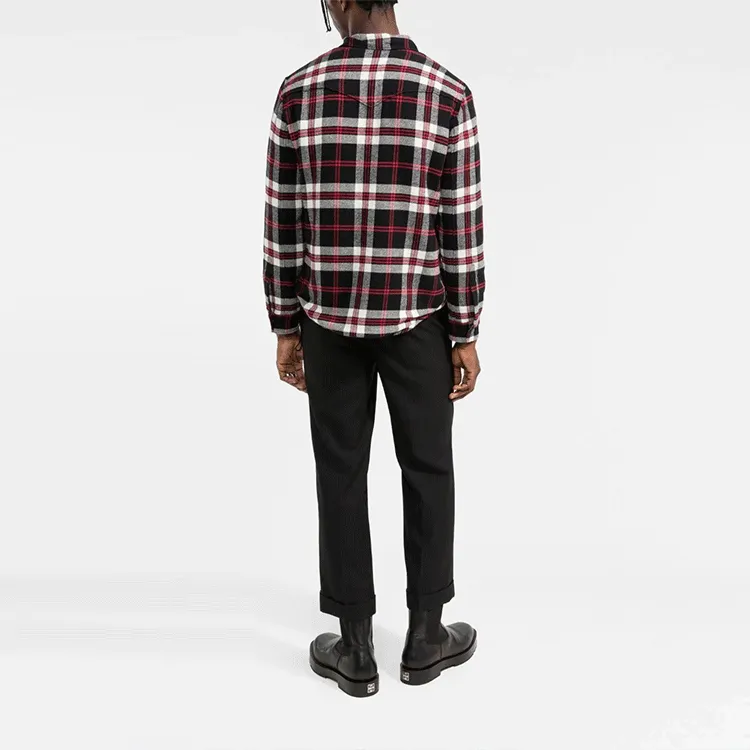 SAINT LAURENT Checked Vintage Sherling Shirt-2