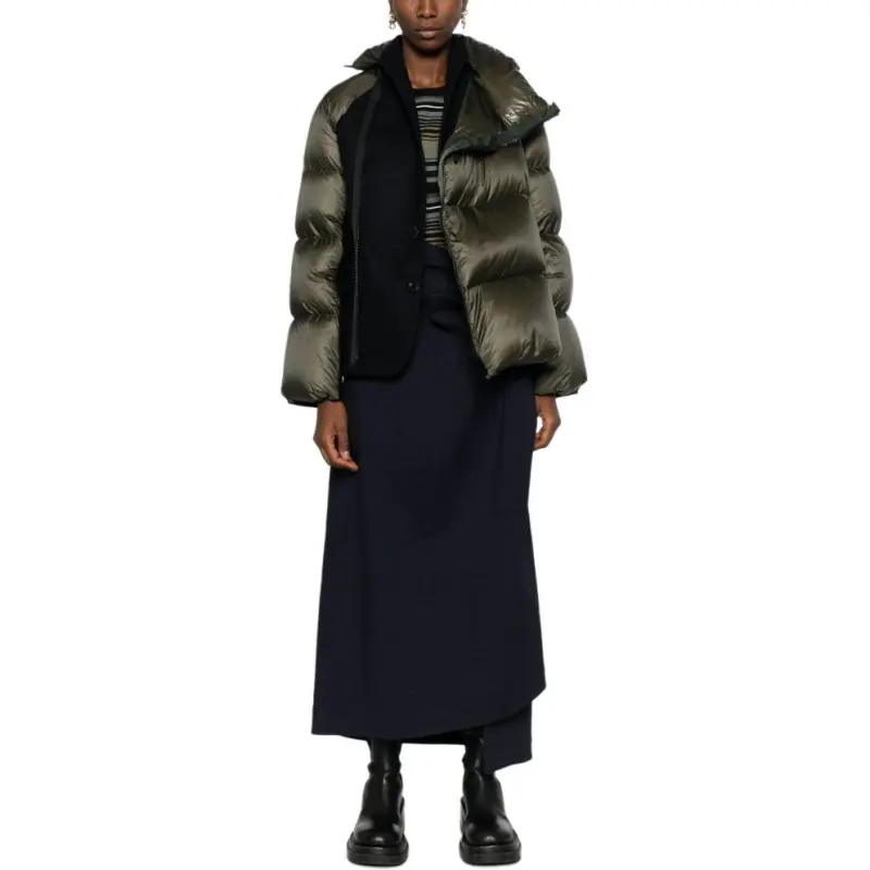 Sacai Ripstop Padded Jacket 'Khaki/Navy'-2