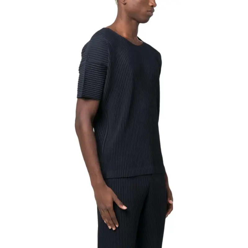 ISSEY MIYAKE Mc May Drop Shoulder Pleated T Shirt-2