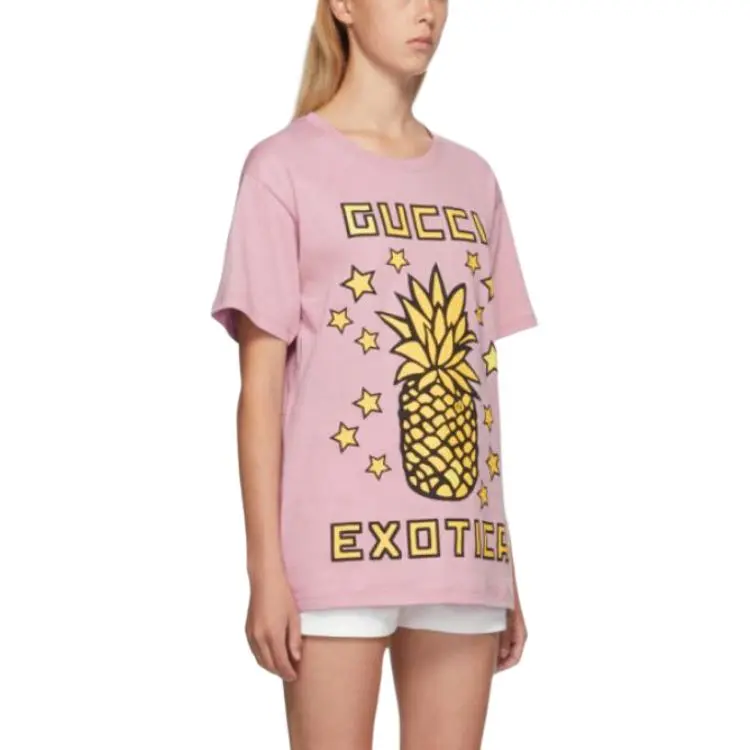 GUCCI Exotica Pineapple print T shirt-7
