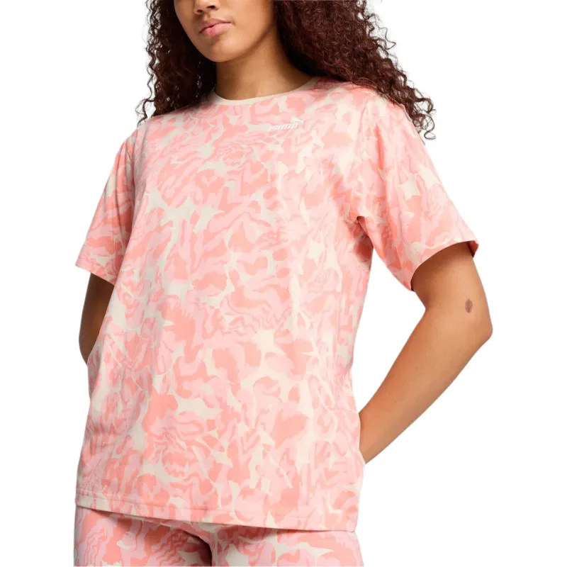 PUMA T Shirts Women's Pink-3
