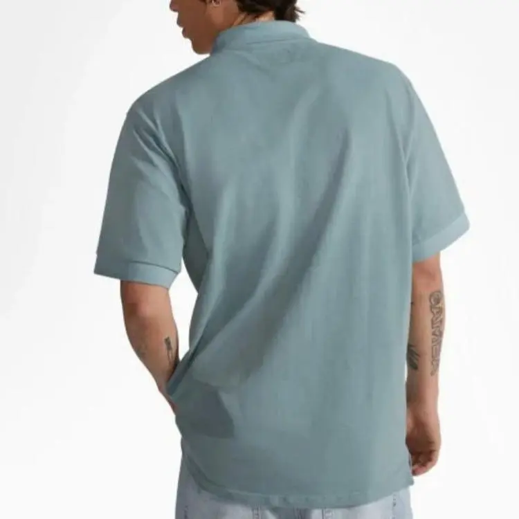 Converse Polo Shirts Men Blue Gray-4