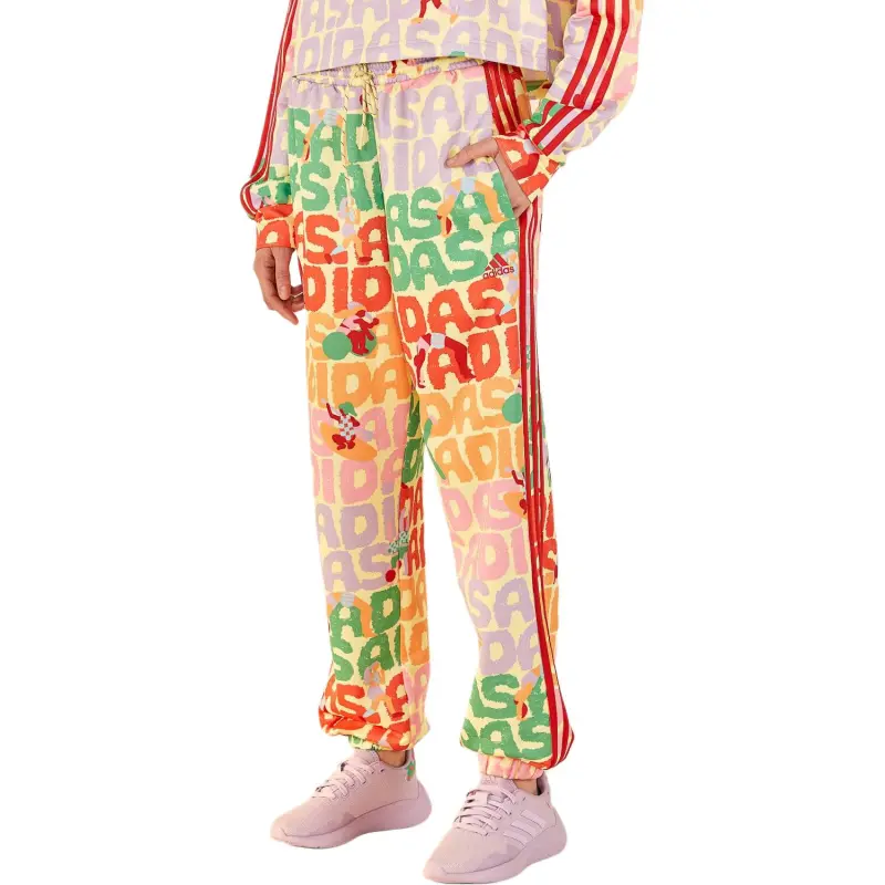 Adidas x FARM Rio FW24 Trackpants Pearl Citrine Casual Pants Women's Multicolor-1