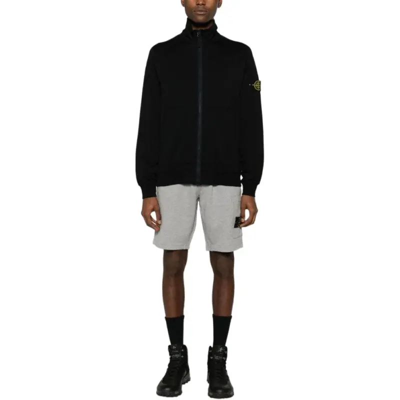 STONE ISLAND Cotton Jersey Cardigan-4