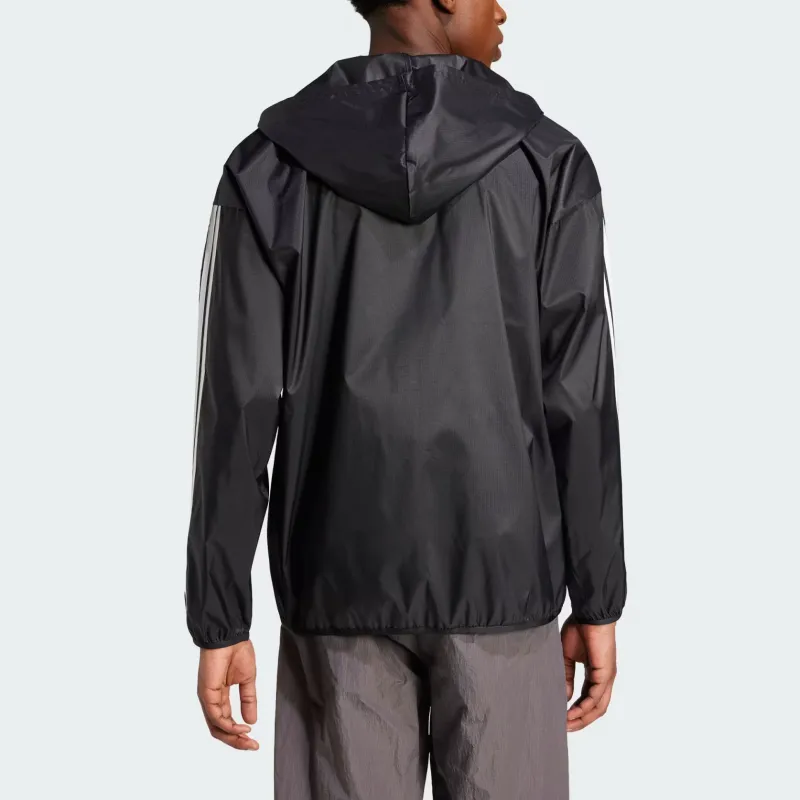 Adidas Essential3-Stripes Jackets Coats Men's Black/White-2