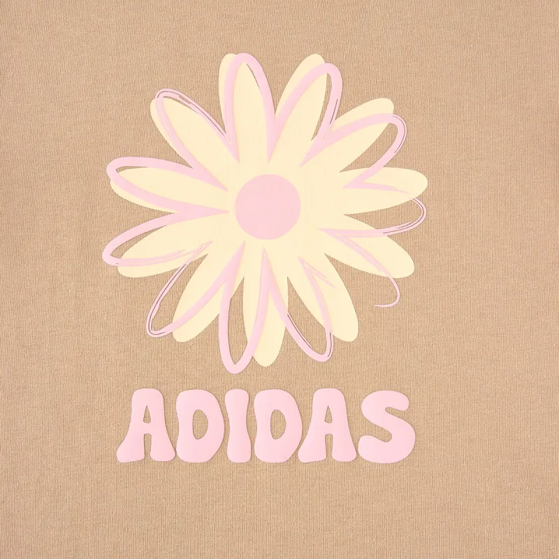 Adidas SS25 T Shirt Women's Warm Sand-2
