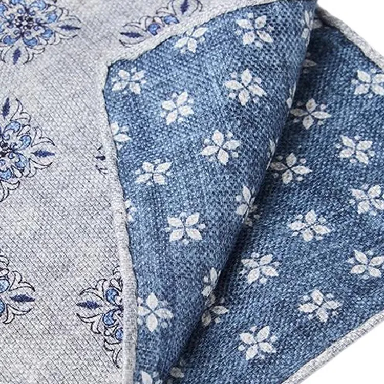Brunello Cucinelli Graphic print Finished edge Pocket Square-1