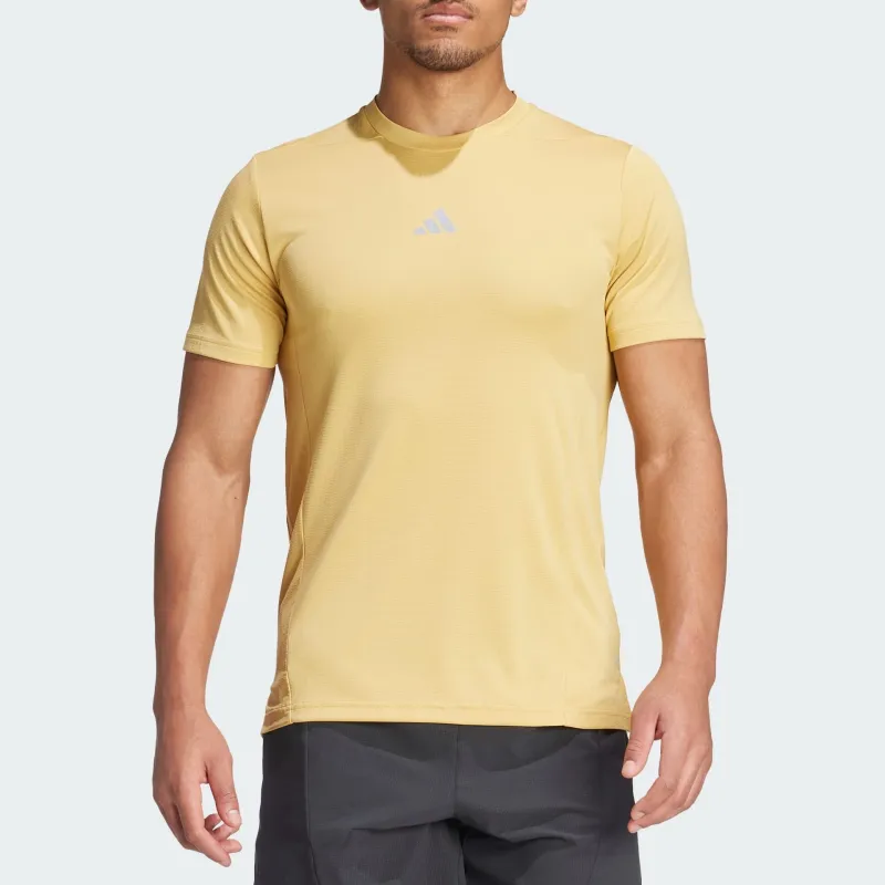 Adidas T Shirts Men Yellow-1