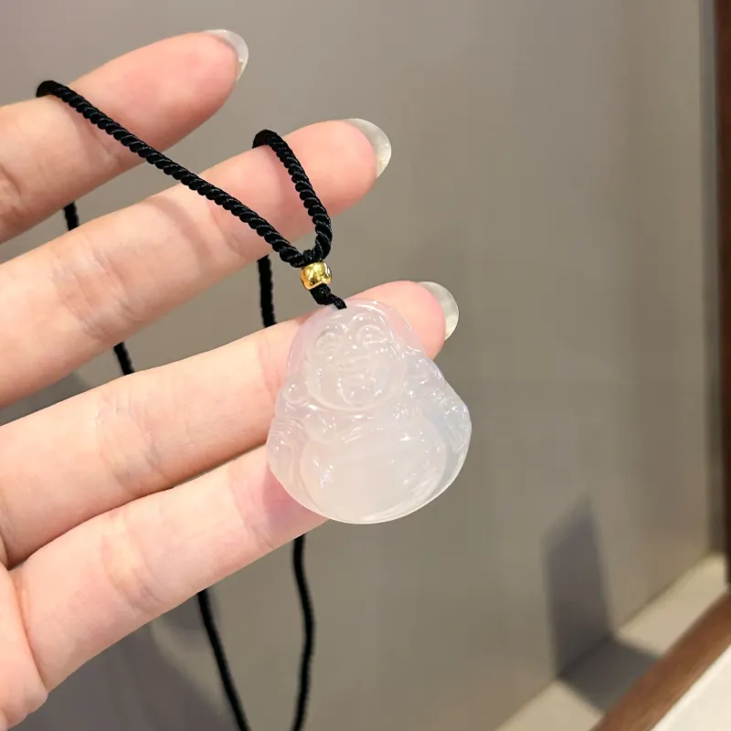 MOONS FAME Chalcedony Necklaces Unisex-2