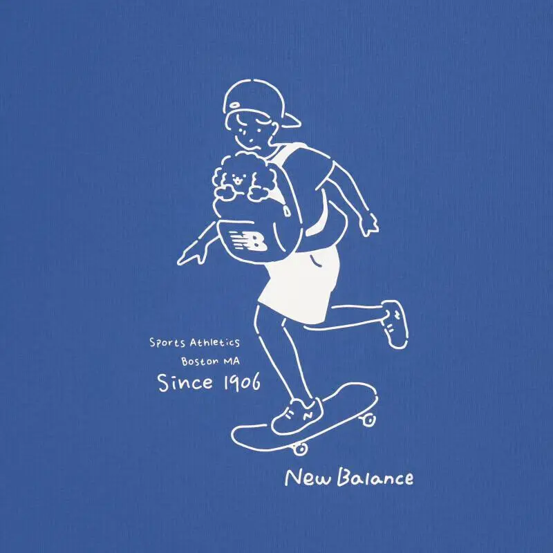 New Balance SS24 T Shirt Unisex Blue-5