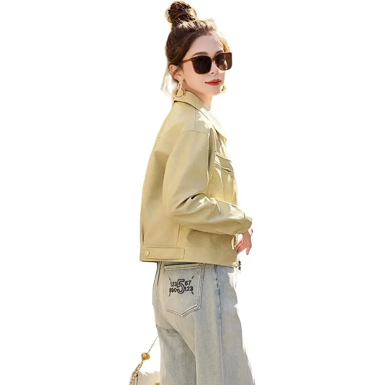 Yi Mengyuan Leather Jacket Women's-2