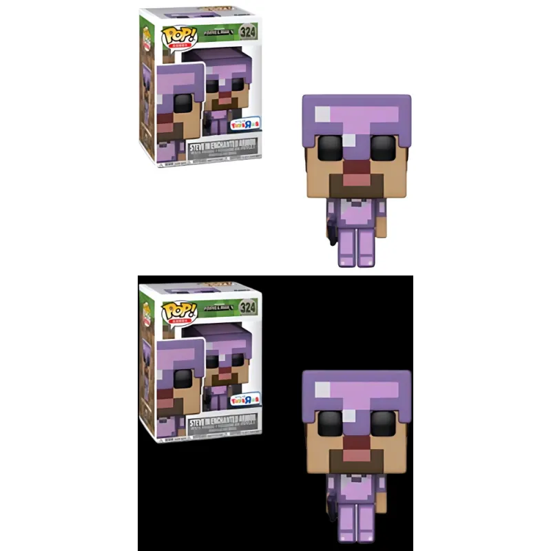 Funko POP! Collection GAMES Minecraft Steve Armor Edition Chibi Figures-3