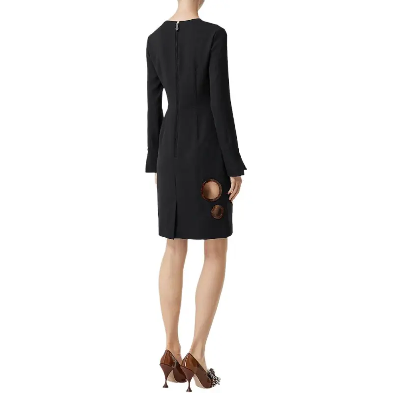 Burberry Framed Cut out Shift Dress-2