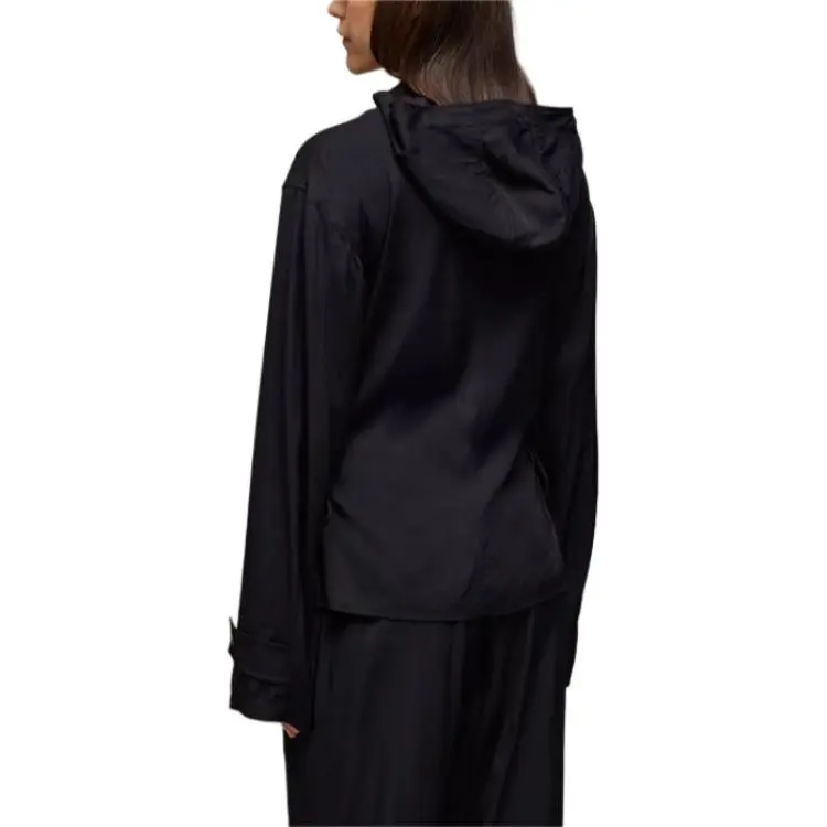 Y 3 Free Shipping With AdiClub Y 3 Rayon Twill Hooded Top-2