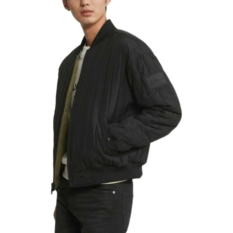 CALVIN KLEIN Puffer Jacket Men's Army Green/Space Black-1