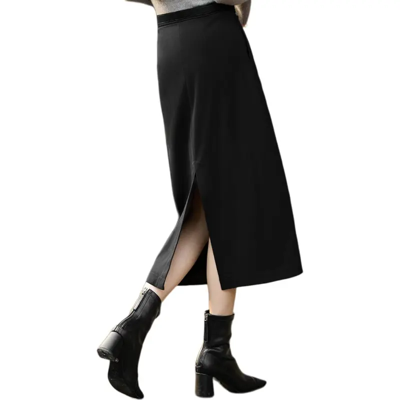 XWI Casual Long Skirt Women's Black-2