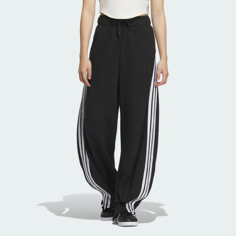 Adidas Knitted Sports Pants Women's Black-2