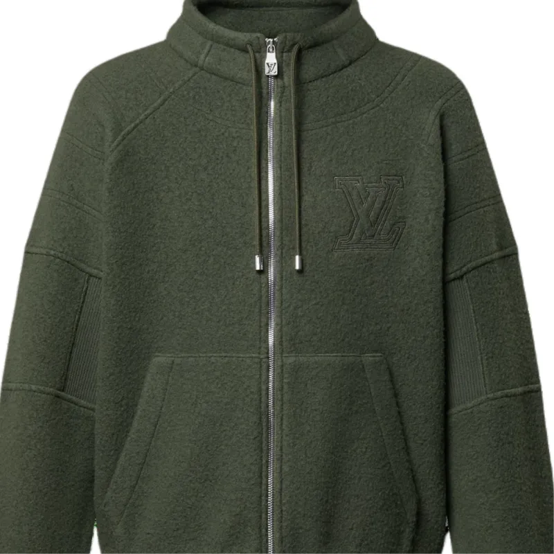 LOUIS VUITTON Quilted Textured Wool Blouson-3