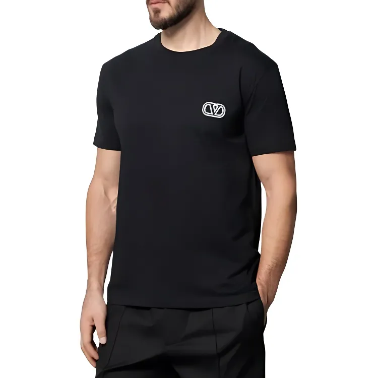 Valentino T Shirt Men's Pure Black-3