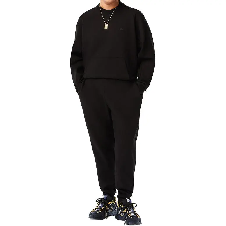 LACOSTE Casual Pants Men Black-4