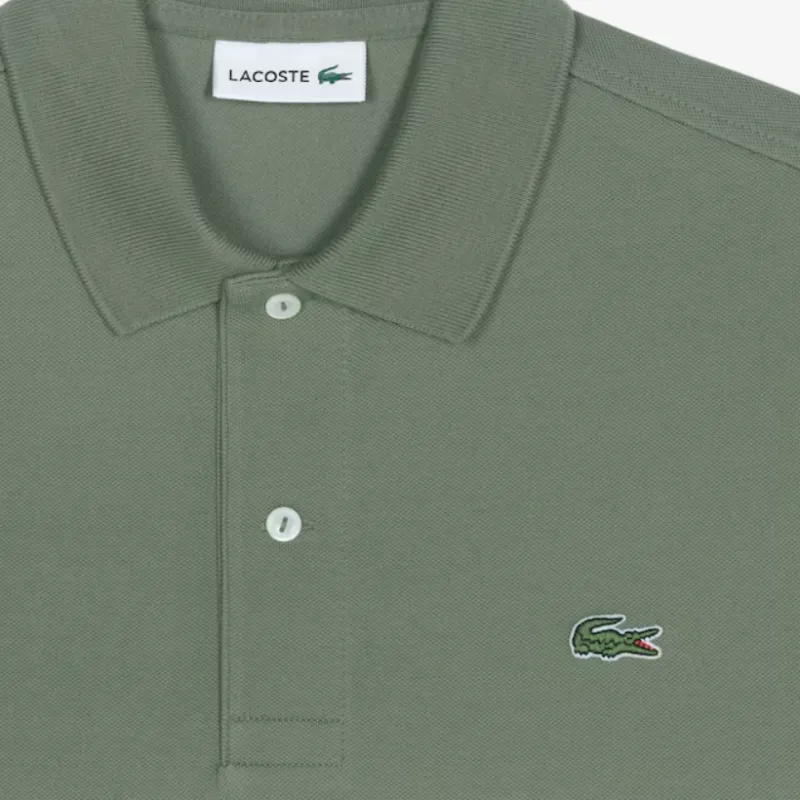 LACOSTE Polo Shirt Men's Gray Green-3