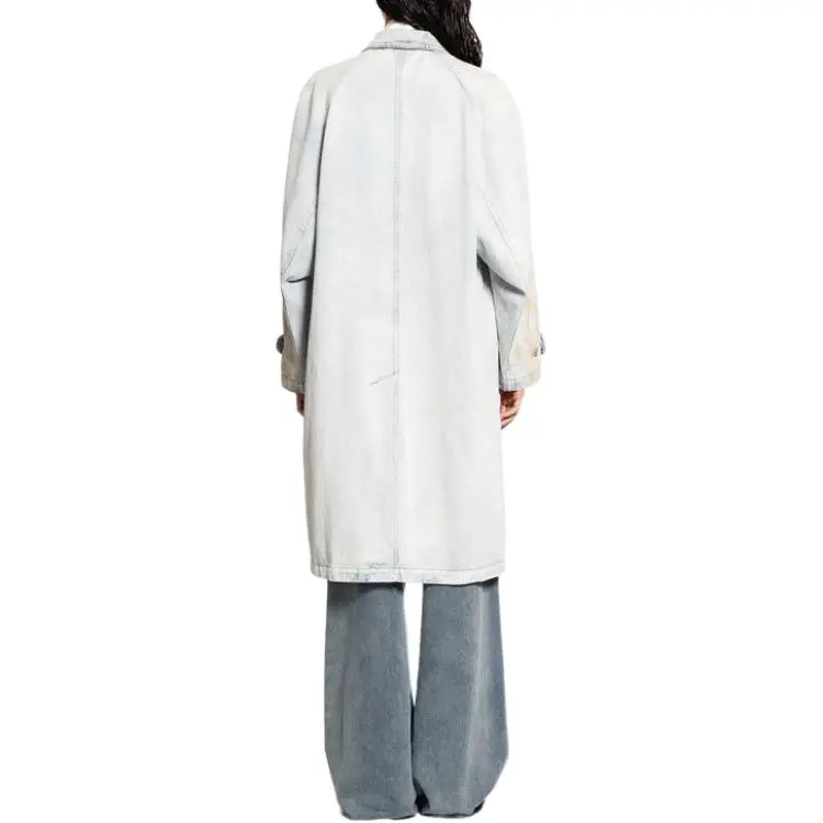 MM6 Maison Margiela Trench Coat Men's Light Blue-2