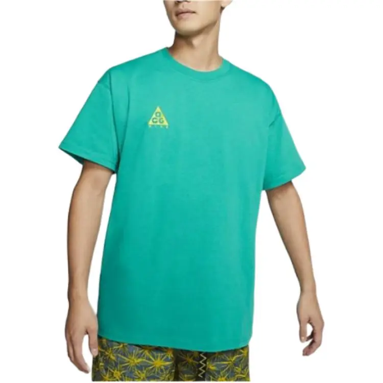 Nike T Shirts Men Green-3