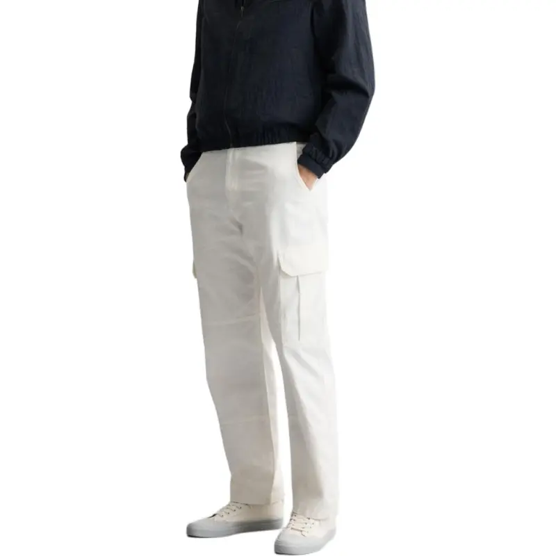 ZARA Cargo Pants Men's Frosted White-3