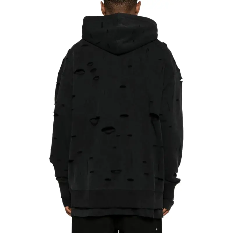 Givenchy Distressed Effect Logo Printed Hoodie-3
