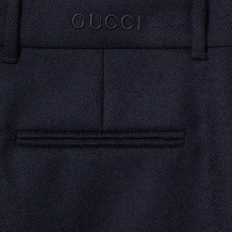 GUCCI SS25 Casual Pants Women's Blue-6