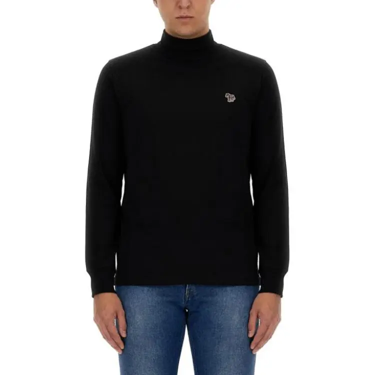 PS By Paul Smith Zebra Patch Turtleneck Knit Jumper-3